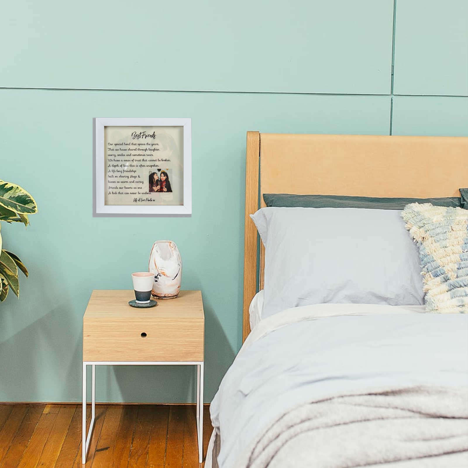 Personalised Photo Custom Name LED Night Light Picture Frame-Jessemade AU