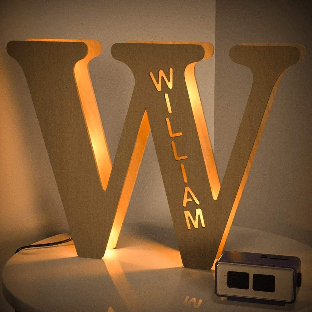 Personalised Name Letter Light S~Z 19/29CM-Jessemade AU
