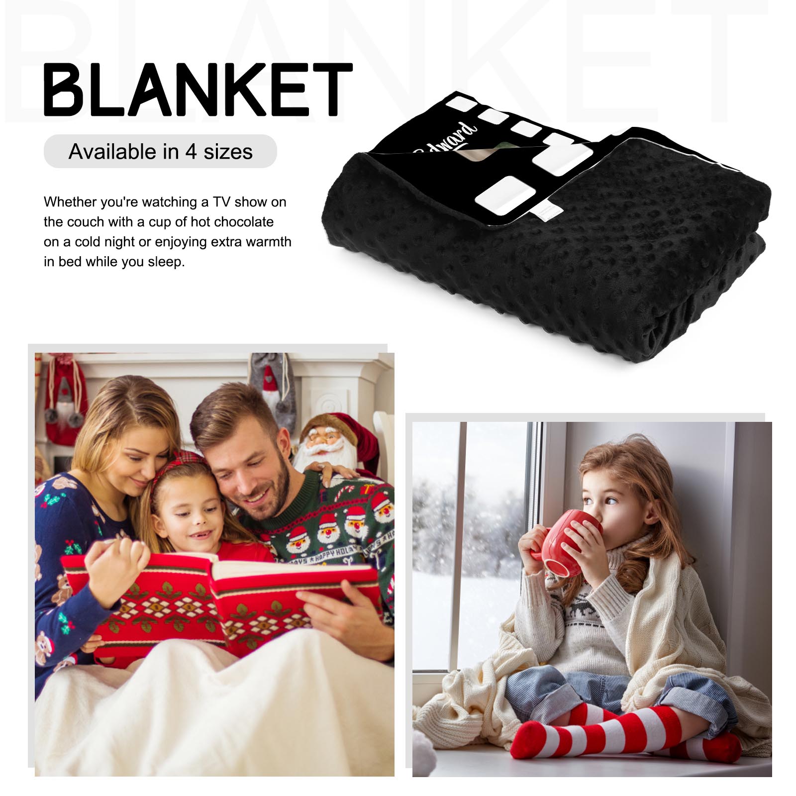 Personalised Couple Blanket Custom Photo Sweet Gift For Her-Jessemade AU