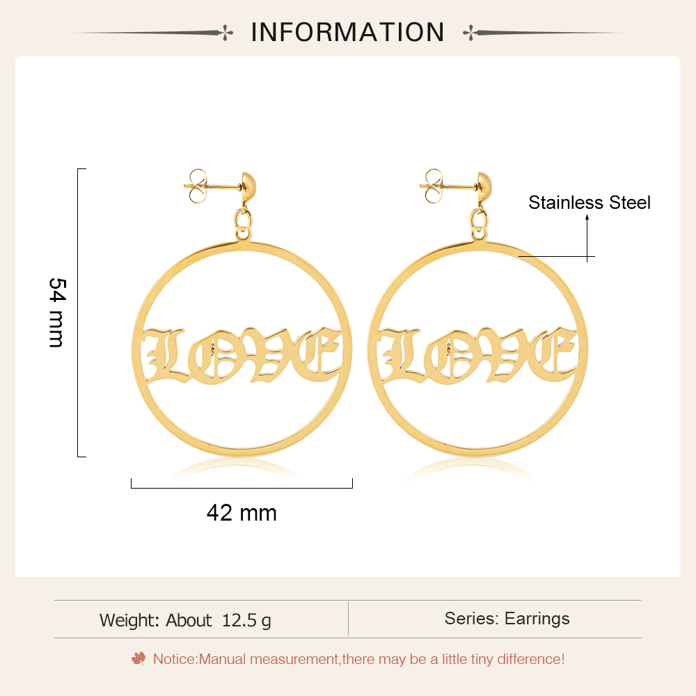 Personalised Circle Name Earring Customised Hoop Name Earrings for Her-Jessemade AU