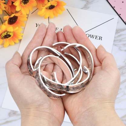 To My Granddaughter, Remember How much you are loved, Cuff Bangle Bracelet Gifts For Her-Jessemade AU