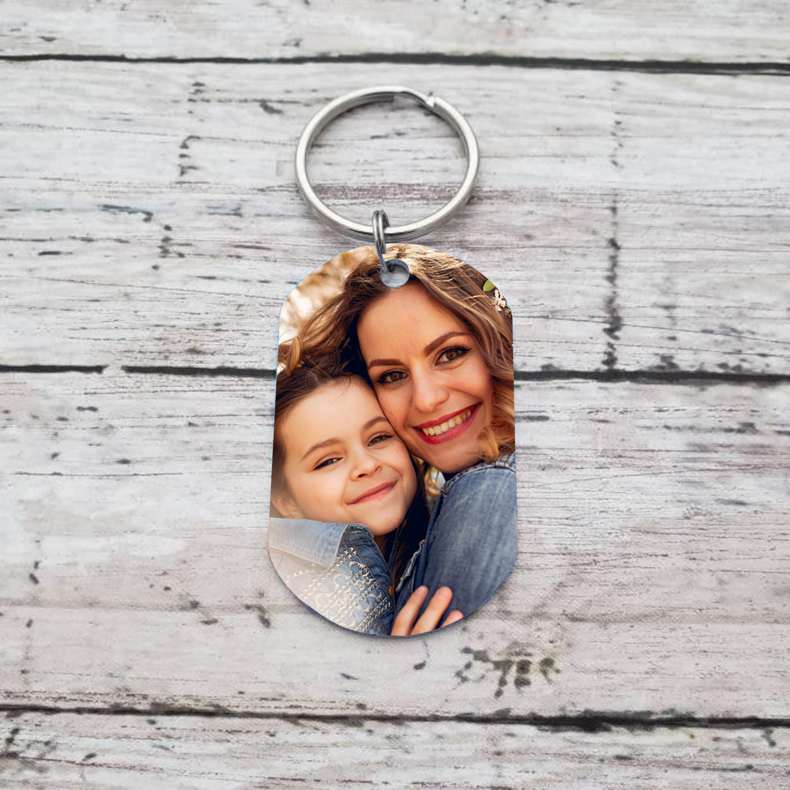 Personalised Mother Photo Keychain I Love You Mum Keyring-Jessemade AU