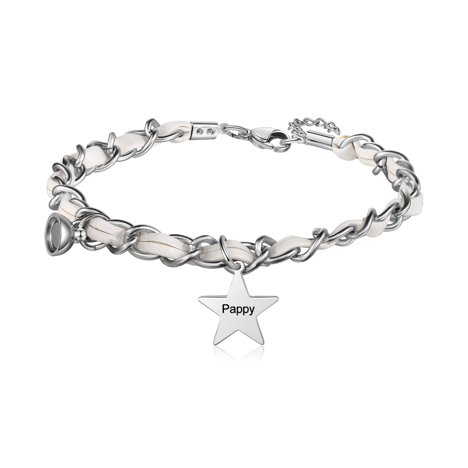 Personalised 2 Names Couple Bracelet Set Adjustable Bracelet Star Gift for Couples-Jessemade AU