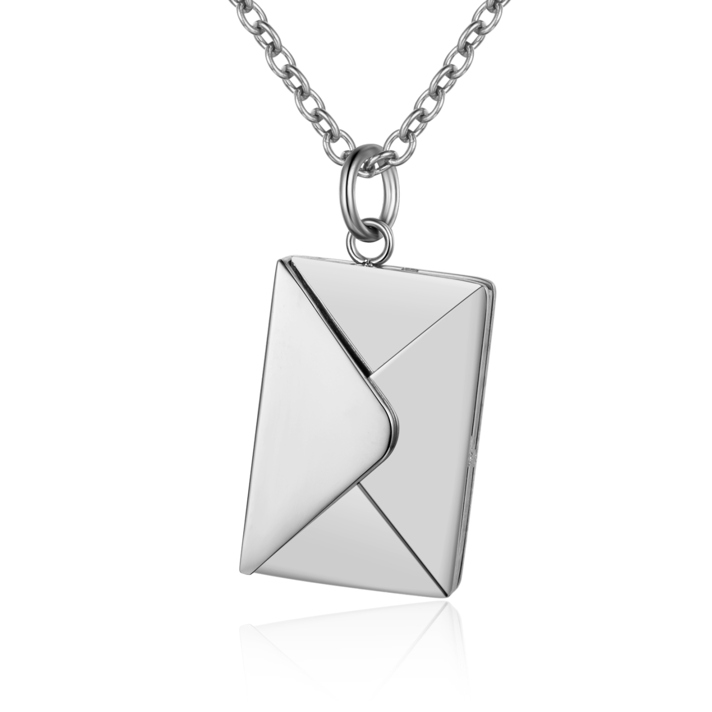 Personalised Envelope Locket Necklace Engrave Secret Love Letter Necklace Romantic Gifts-Jessemade AU