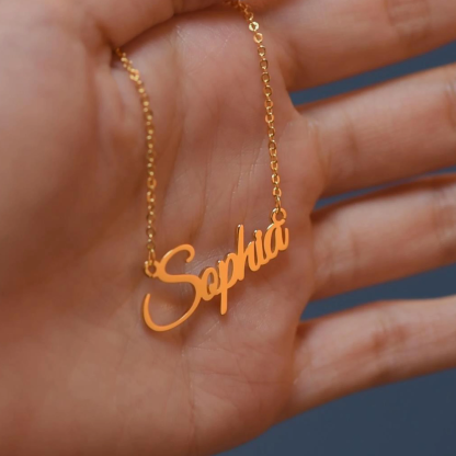 Personalised Necklace With Birthstone Custom 1 Name Necklace Gift For Her-Jessemade AU