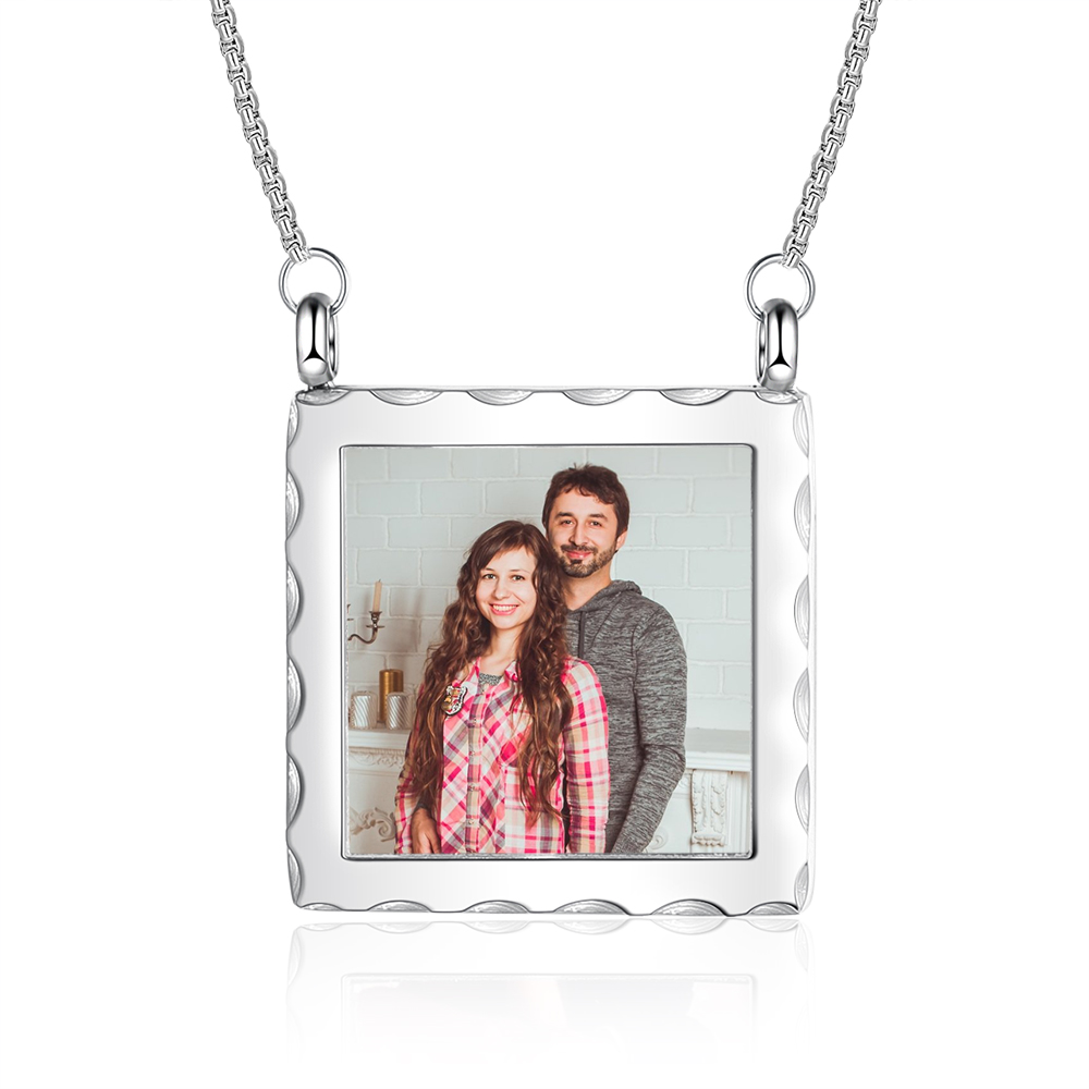 Personalised Photo Necklace Custom Picture Necklace Message Gifts For Her-Jessemade AU