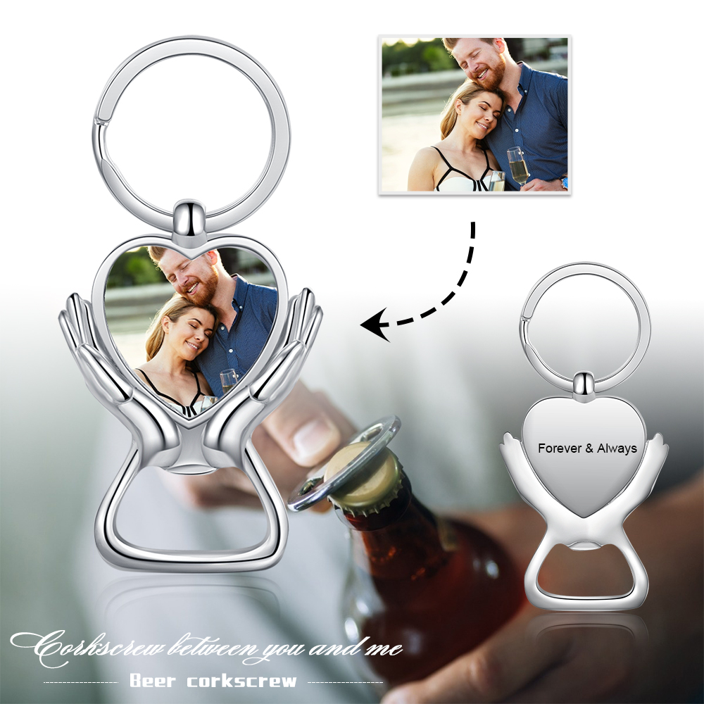 Personalised Keychain Custom photo Keychain Gifts For Him-Jessemade AU