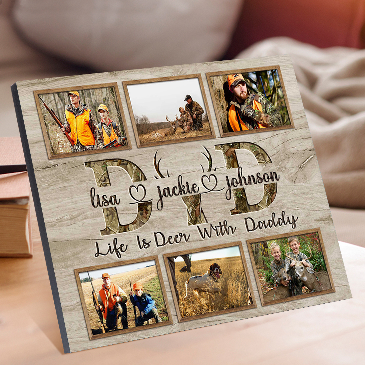 Photo Frame Keepsake Wood Signs Father's Day Gifts-Jessemade AU