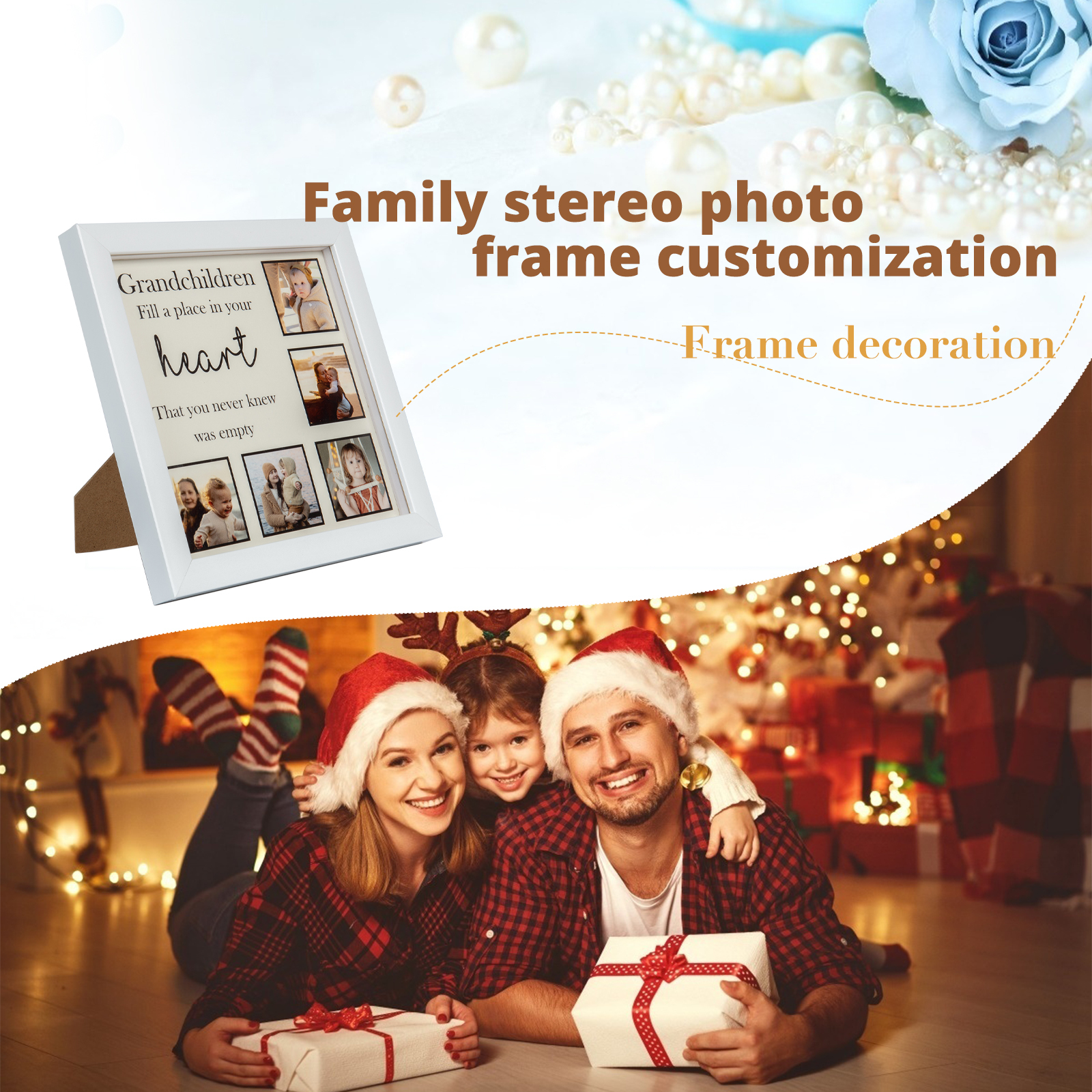 Personalised Photo Custom Name LED Night Light Picture Frame-Jessemade AU