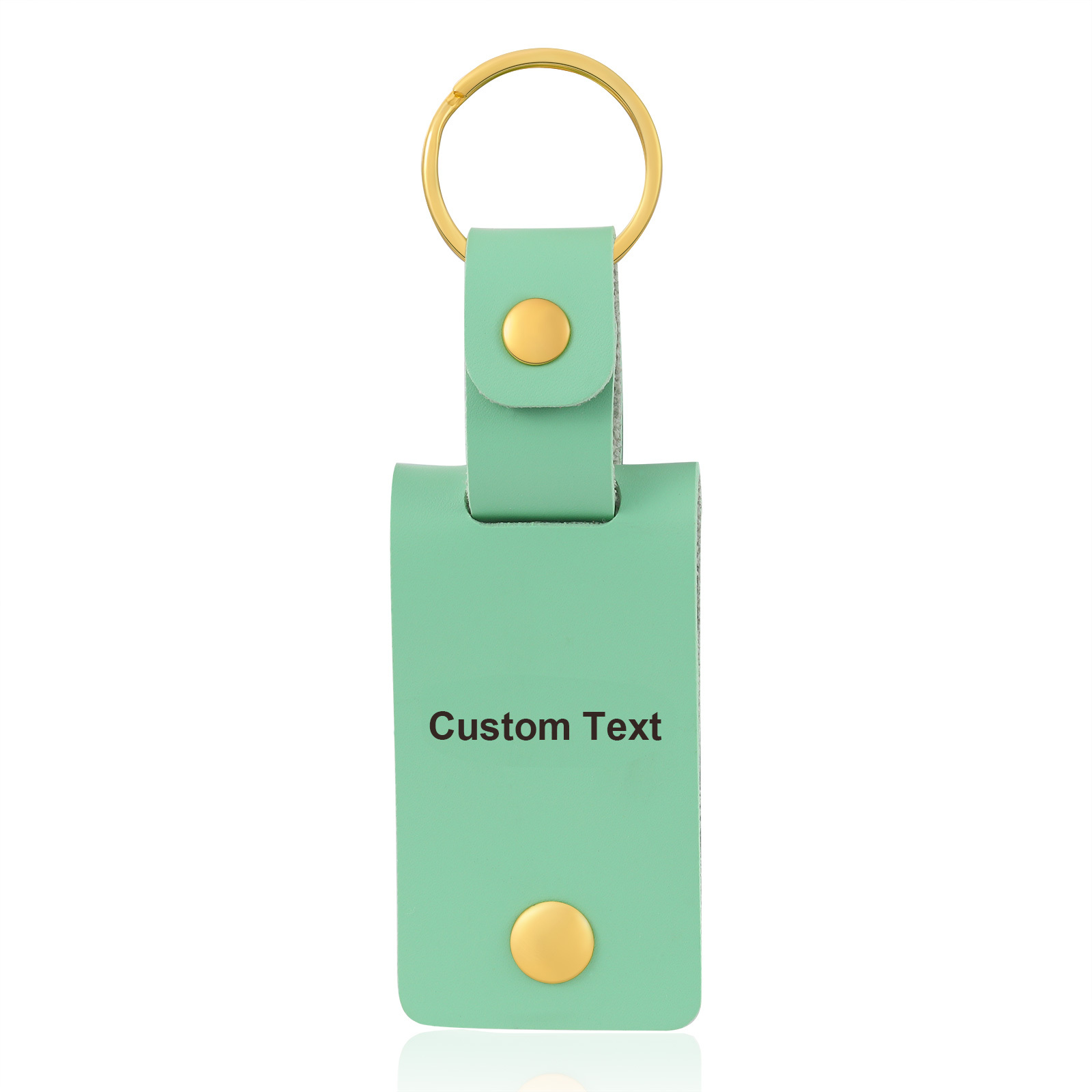 Personalised Photo Keychain Customised with Text Leather Keyring Couple Keychain Gift for Him/her-Jessemade AU