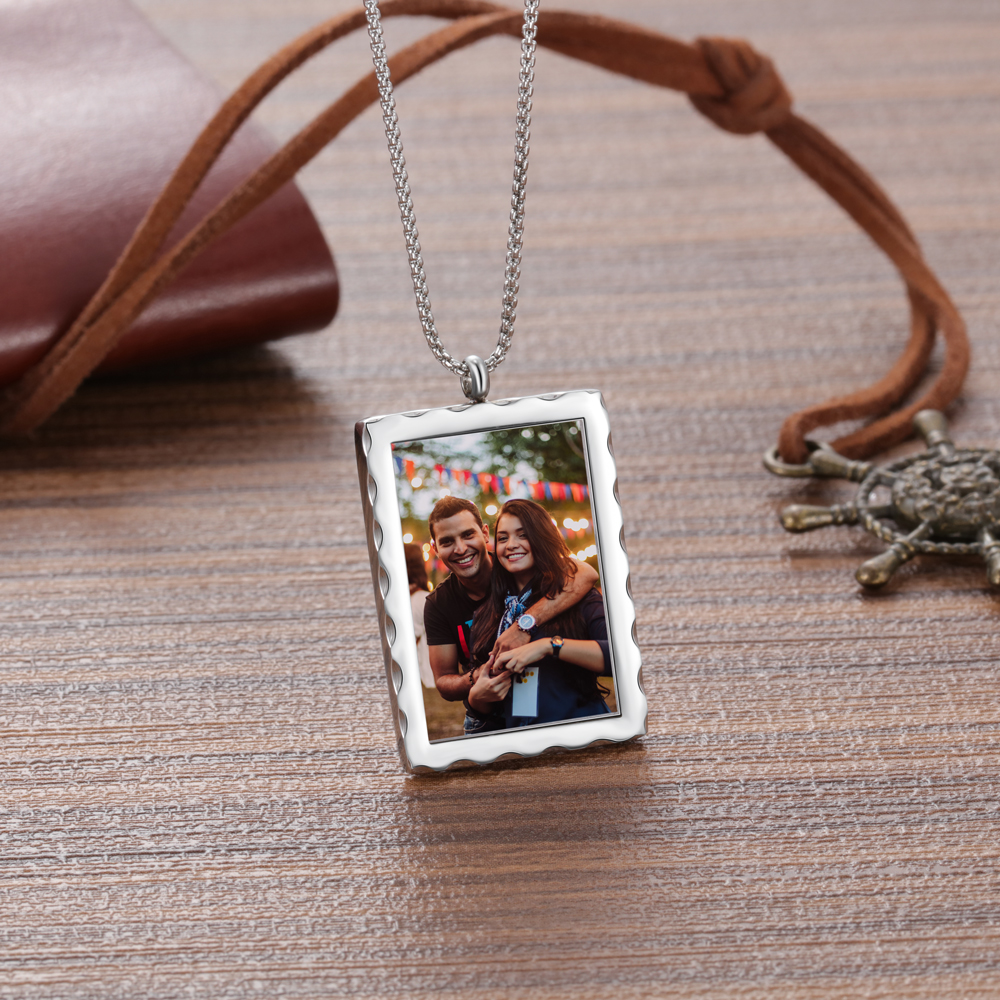 Personalised Photo Necklace Custom Message Gifts For Her-Jessemade AU