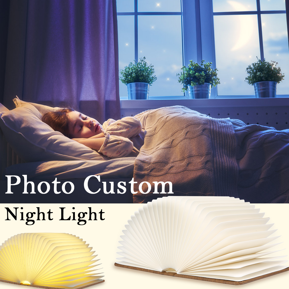 PU Folding Magnetic Glowing LED Book Lamp-Jessemade AU