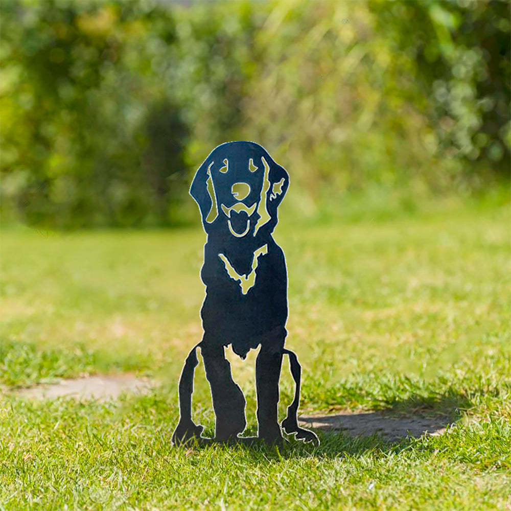 Golden Retriever Metal Dog Silhouette Garden Yard Decoration-Jessemade AU