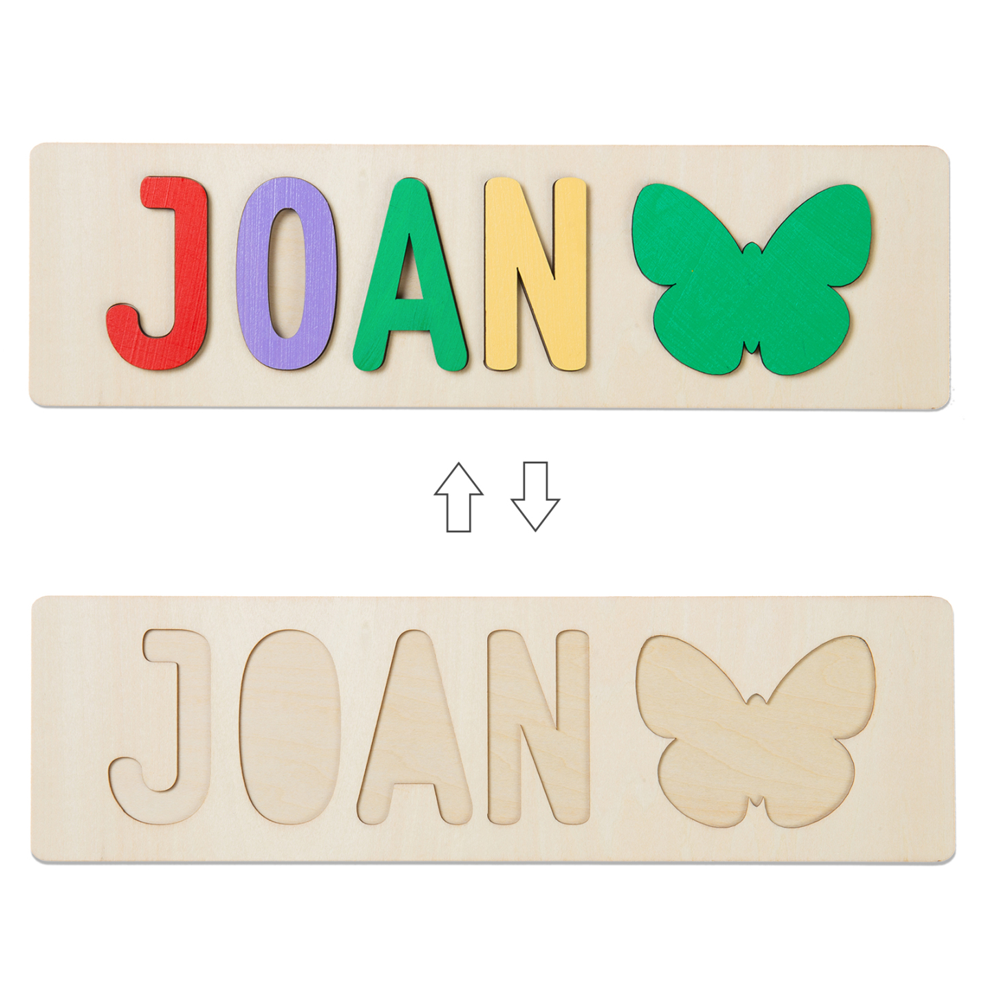 Personalised Kid's Wooden Name Alphabet Puzzle Toy for Toddlers Early Learning Child Toy-Jessemade AU