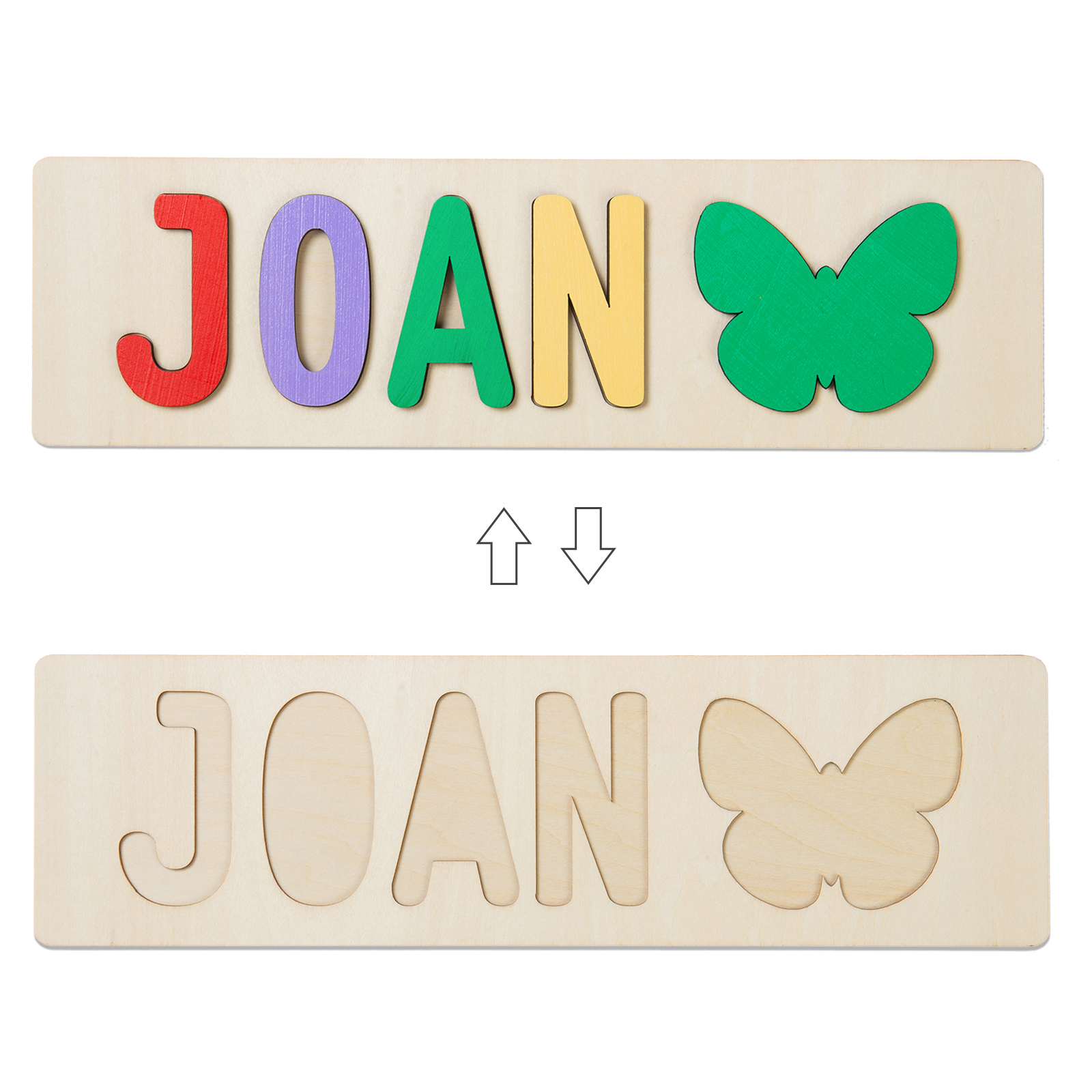 Personalised Kid's Wooden Name Alphabet Puzzle Toy for Toddlers Early Learning Child Toy-Jessemade AU