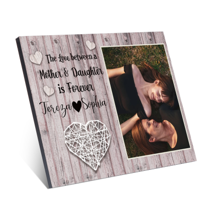 Mother and Daughter Picture Board Customised Photo Keepsake Wood Signs Photo Frame Gifts For Mother/Daughter-Jessemade AU