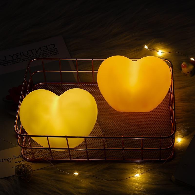 1 Piece Heart-Shaped Night Light Warm Night Light Romantic Decorations-Jessemade AU