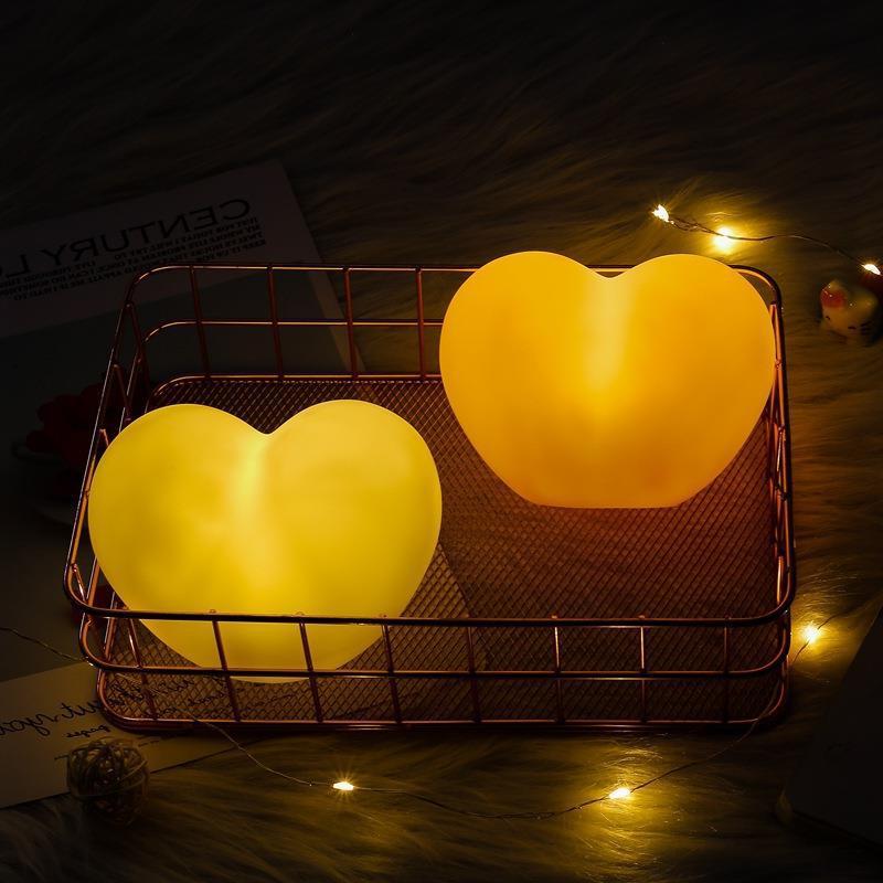 1 Piece Heart-Shaped Night Light Warm Night Light Romantic Decorations-Jessemade AU
