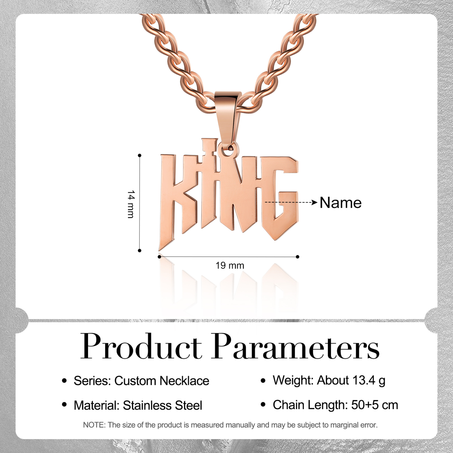 Personalised Name Necklace Custom Name Cuban Chain Necklaces-Jessemade AU