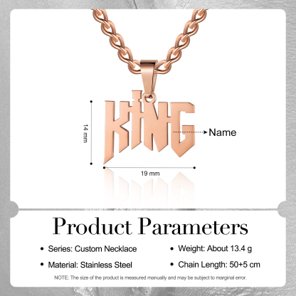 Personalised Name Necklace Custom Name Cuban Chain Necklaces-Jessemade AU