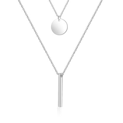Personalised A-Z Letter Initial Vertical Bar Necklace-Jessemade AU