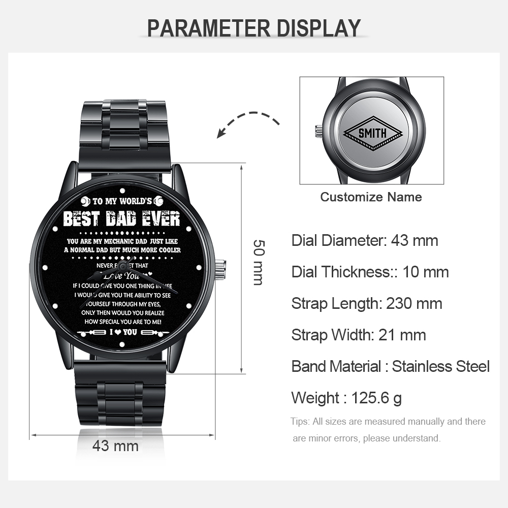 Personalised Photo Watch Customised Mechanical Watch Gifts for Him-Jessemade AU