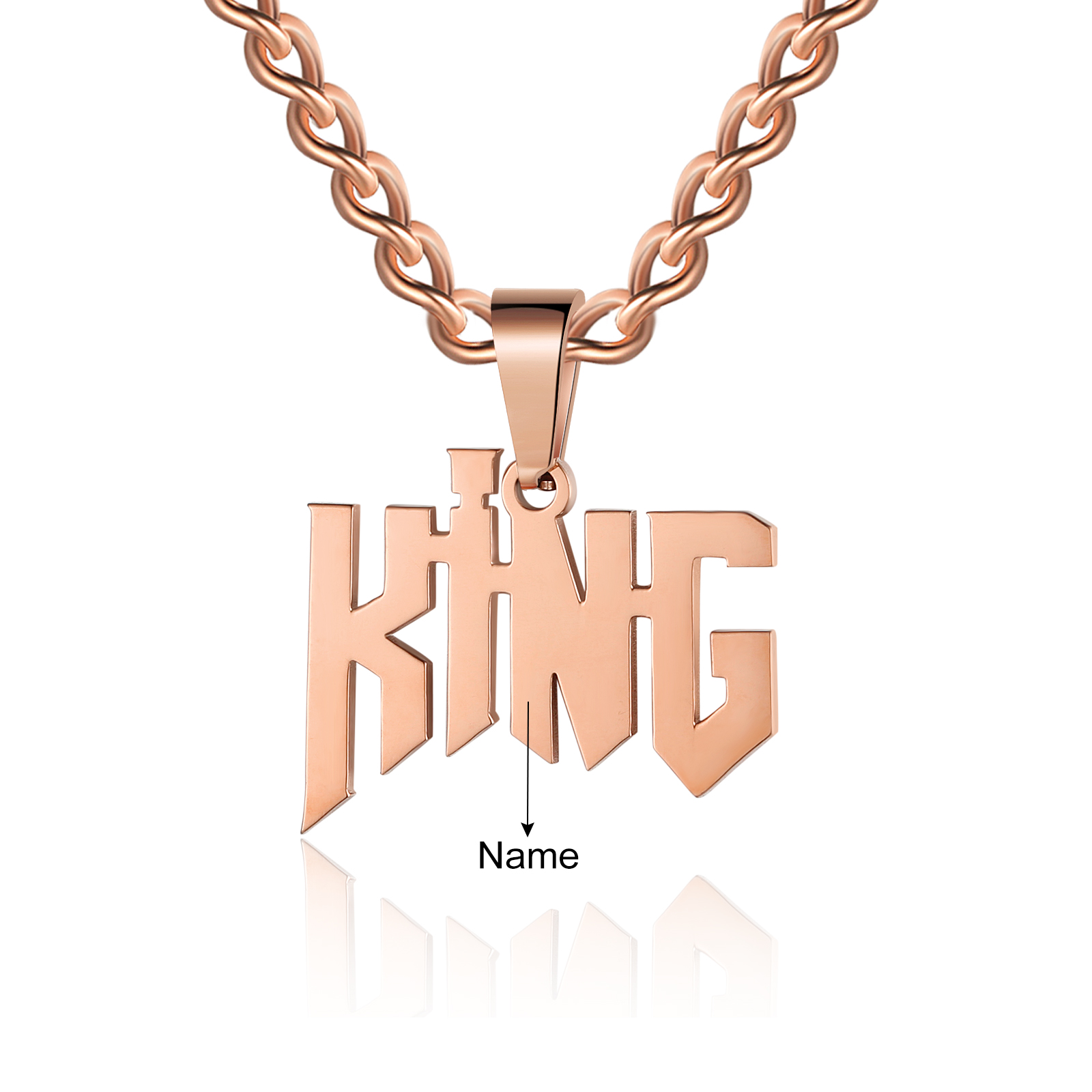 Personalised Name Necklace Custom Name Cuban Chain Necklaces-Jessemade AU