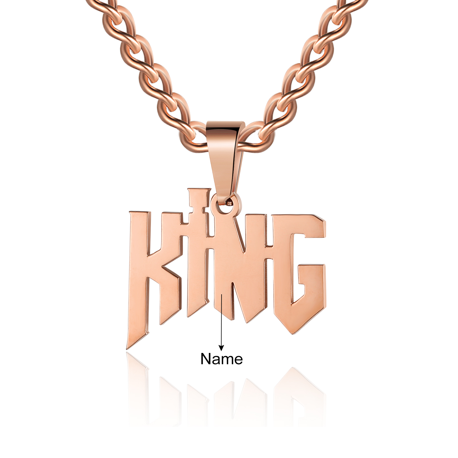 Personalised Name Necklace Custom Name Cuban Chain Necklaces-Jessemade AU