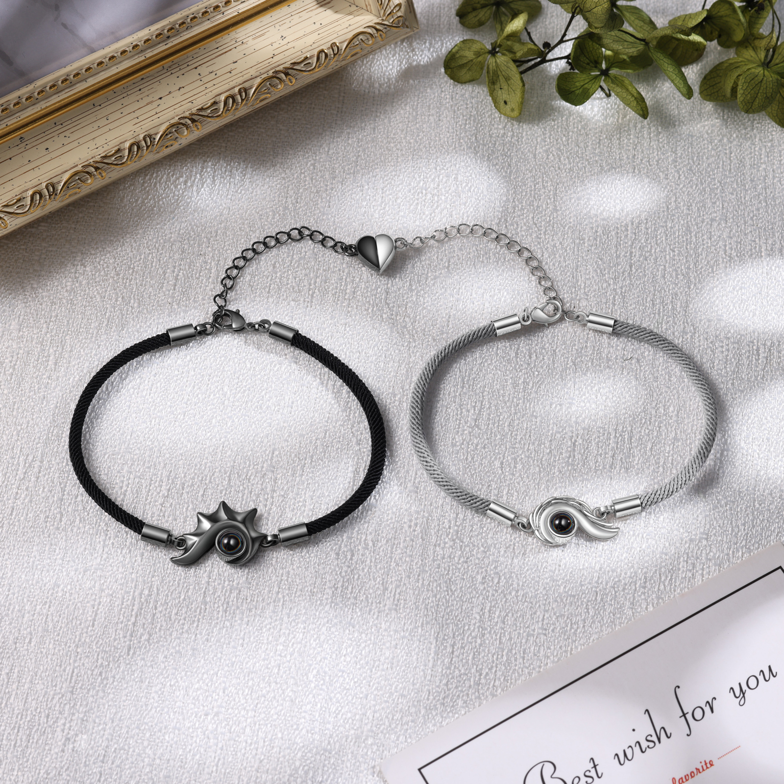 Personalised Magnetic Projection Bracelet Custom Photo Couple Bracelet Creative Gift for Her-Jessemade AU