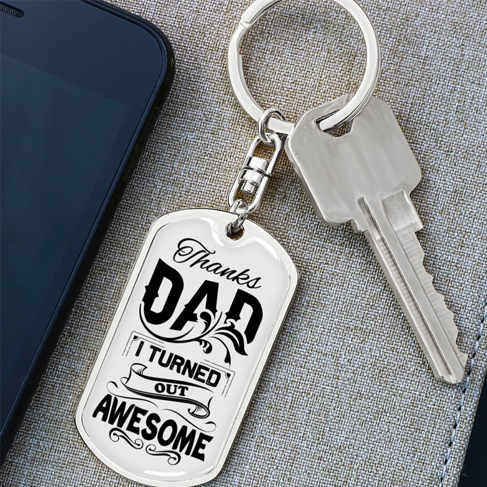 Personalised Message Keychain Custom Text Keyring for Him-Jessemade AU