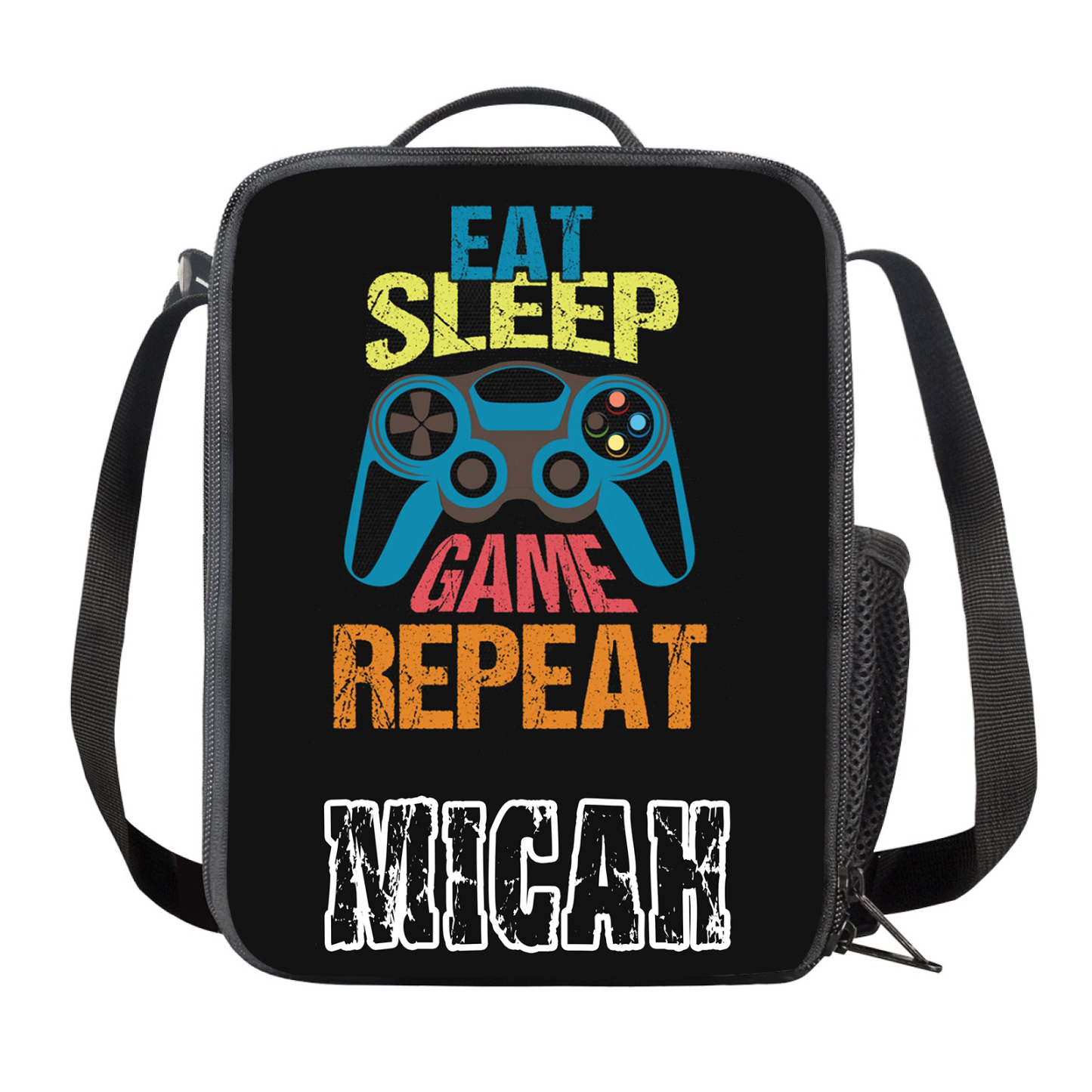 Custom Name Lunch Bag Personalised Game Handle Lunch Box Gifts for Kids-Jessemade AU