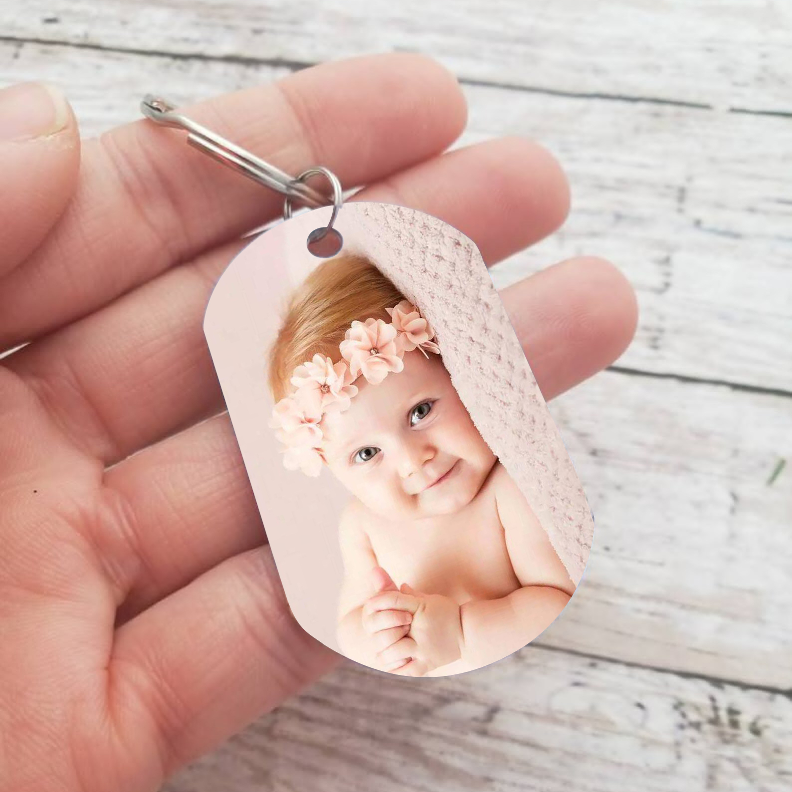 Personalised Calendar Keychain Custom Photo & Name Keychain - The Day You Became My Daddy/Mommy/Mummy-Jessemade AU