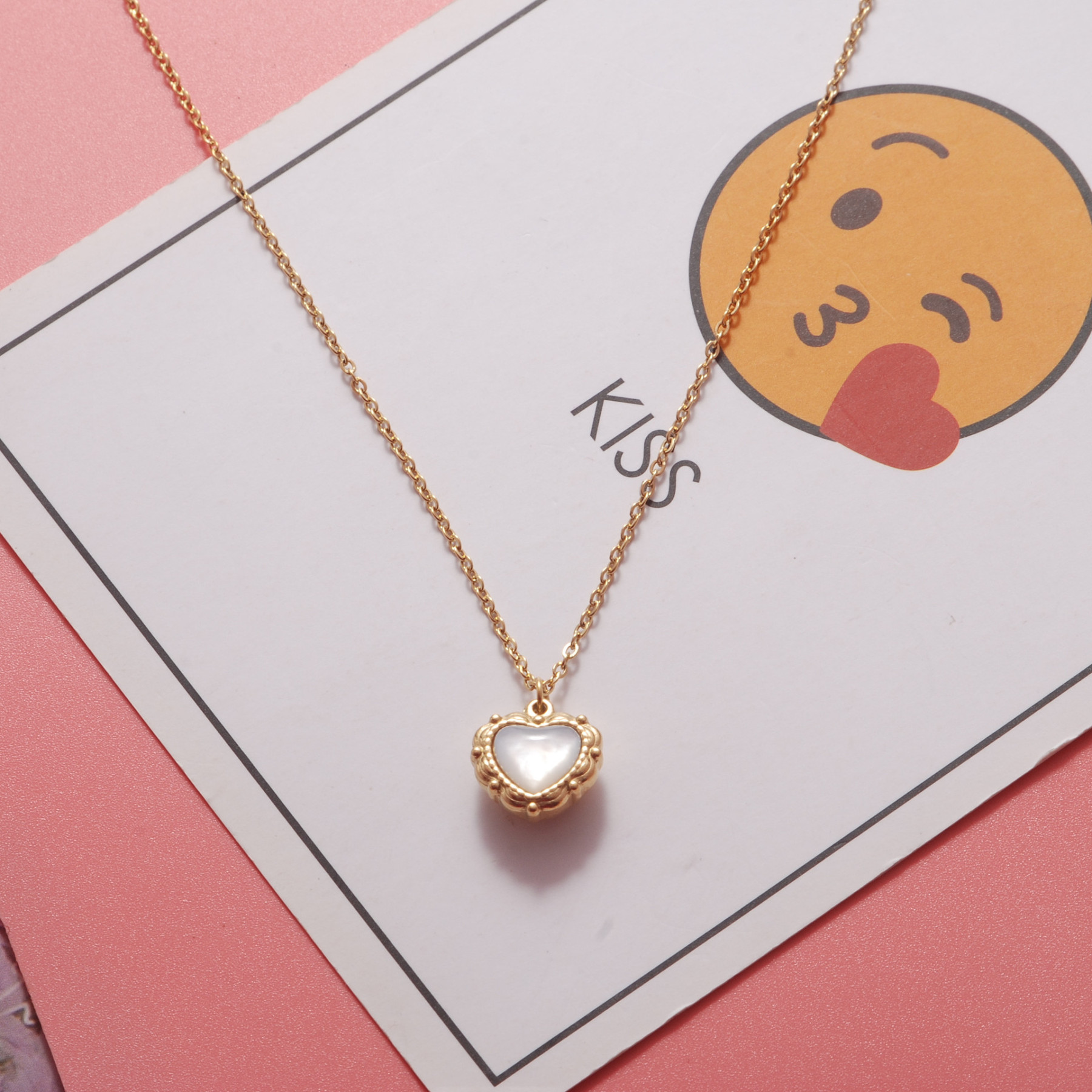 Heart Necklace for Women Girls-Jessemade AU