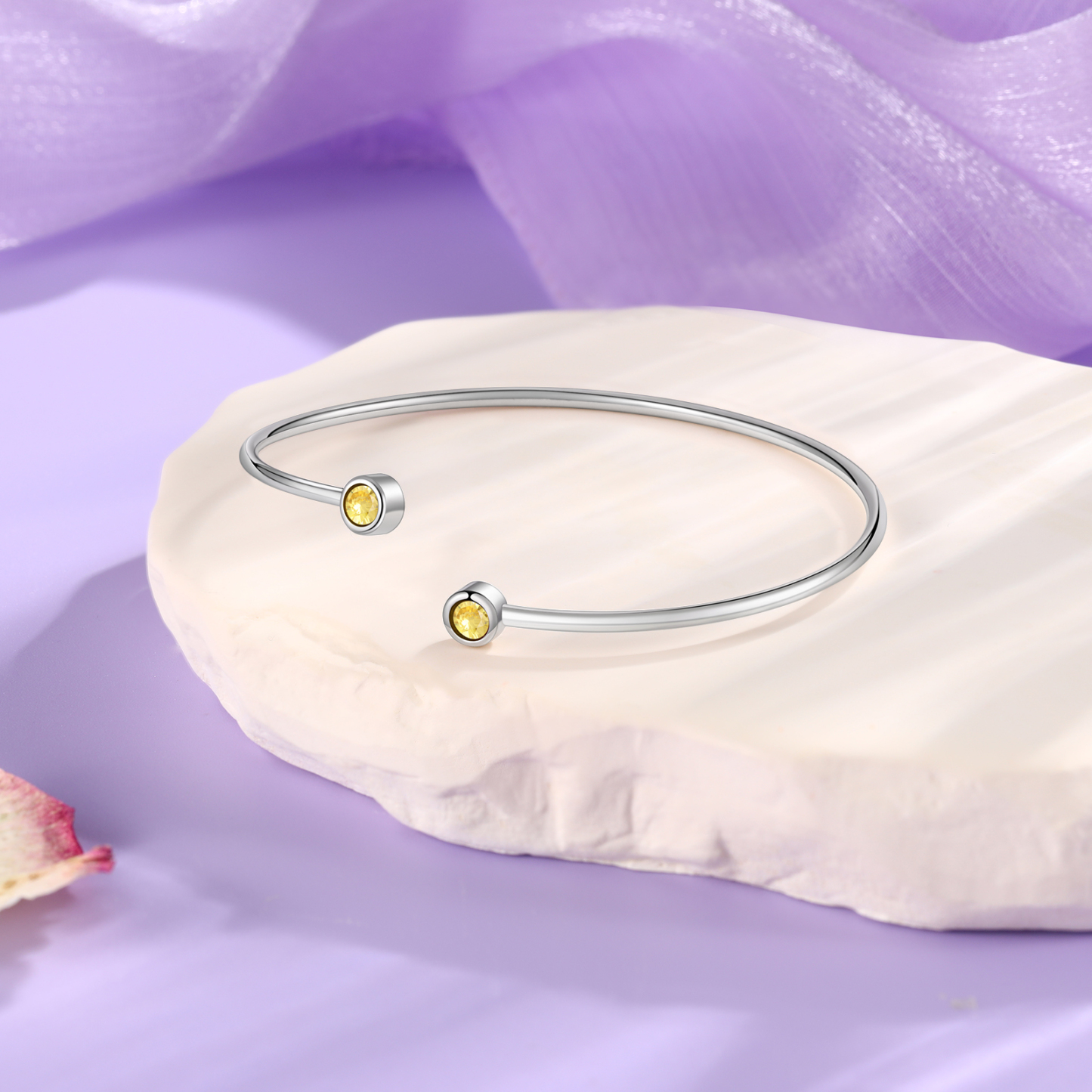 Personalised Women's Bracelet Customised with 4 Birthstones Bracelet Birthday Gift for Women Girls-Jessemade AU