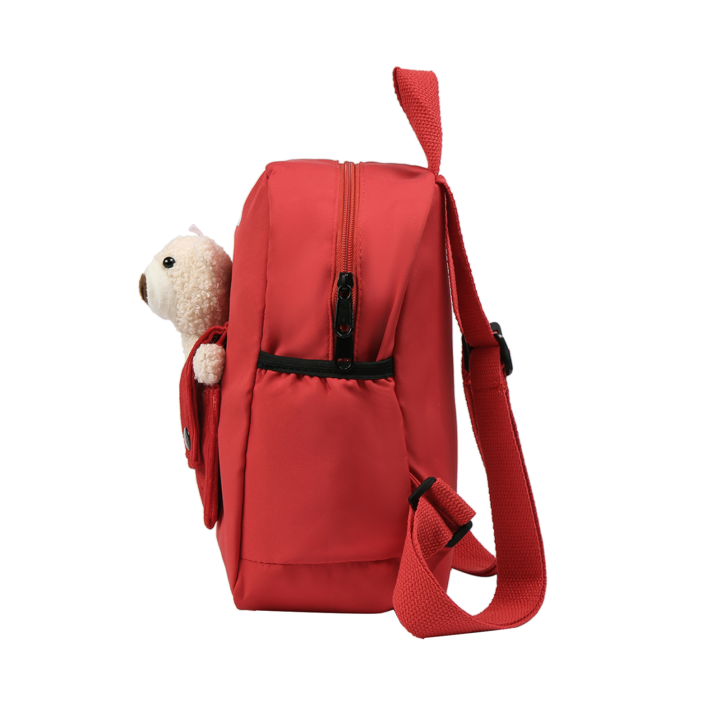 Personalised Bear School Bag Custom Name Canvas Backpack Back To School Gift for Kids-Jessemade AU