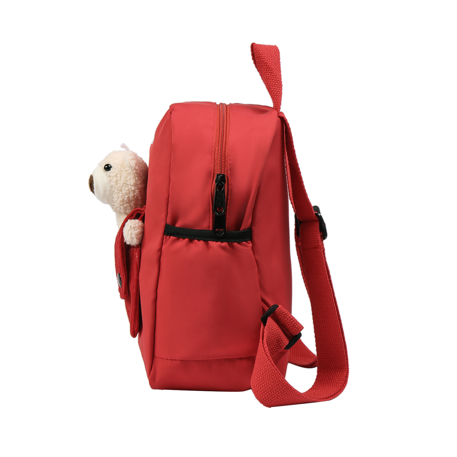 Personalised Bear School Bag Custom Name Canvas Backpack Back To School Gift for Kids-Jessemade AU