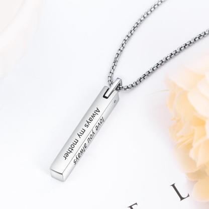Personalised Initial Vertical Bar Necklace-Jessemade AU
