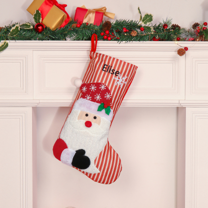 Christmas Stockings Ornaments Customised 1 Name Fireplace Decor Personalised Christmas Gifts for Family Friends-Jessemade AU