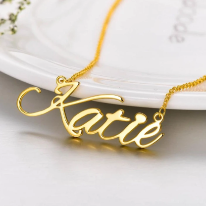 Personalised Necklace Custom 1 Name Necklace Gift For Women-Jessemade AU