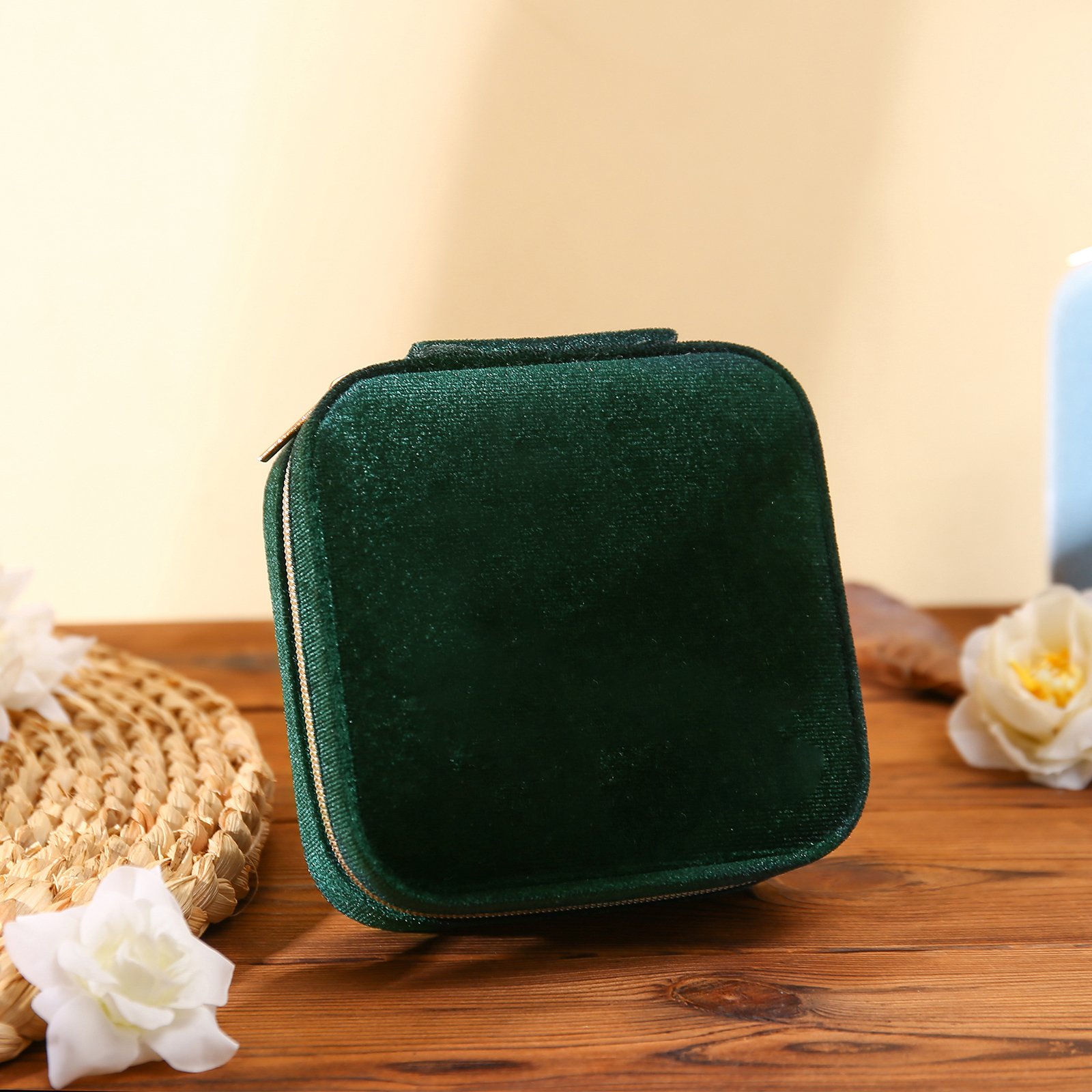 Jewelry Storage Box Blue/Pink/Green/White Travel Jewelry Box Gifts for Ladies Girls-Jessemade AU