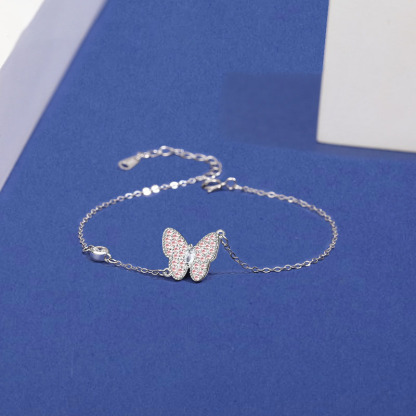 Personalised Wedding Jewelry Set Butterfly Necklace Bracelet Earrings Rings For Best Friends For Mom-Jessemade AU