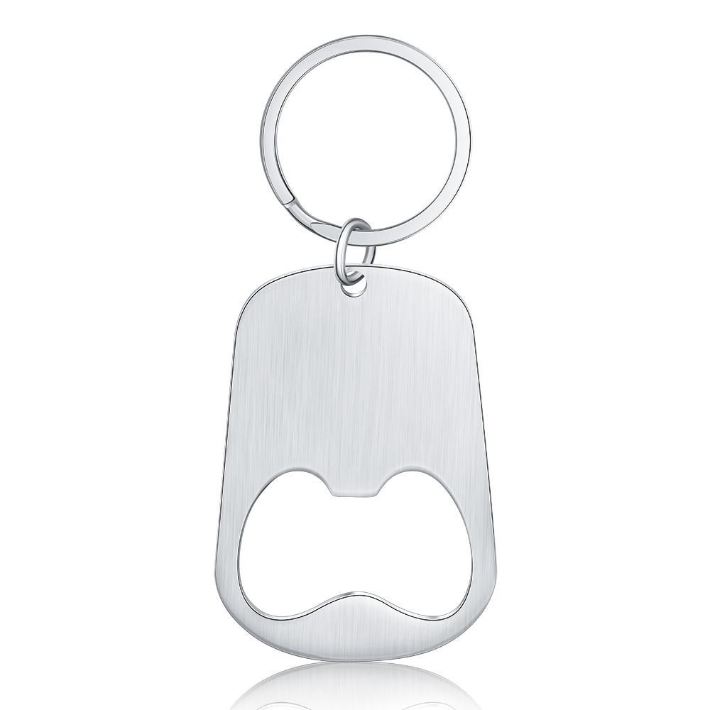 Custom Photo Keychain Personalised Bottle Opener Photo Engraved Gift for Father-Jessemade AU