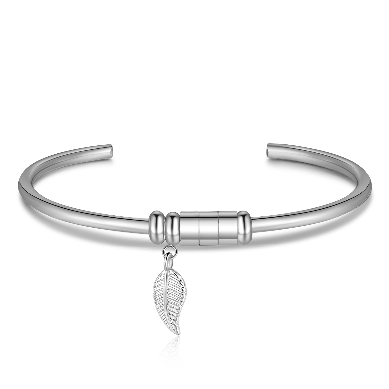 3 Beads Bracelet with a leaf-Jessemade AU