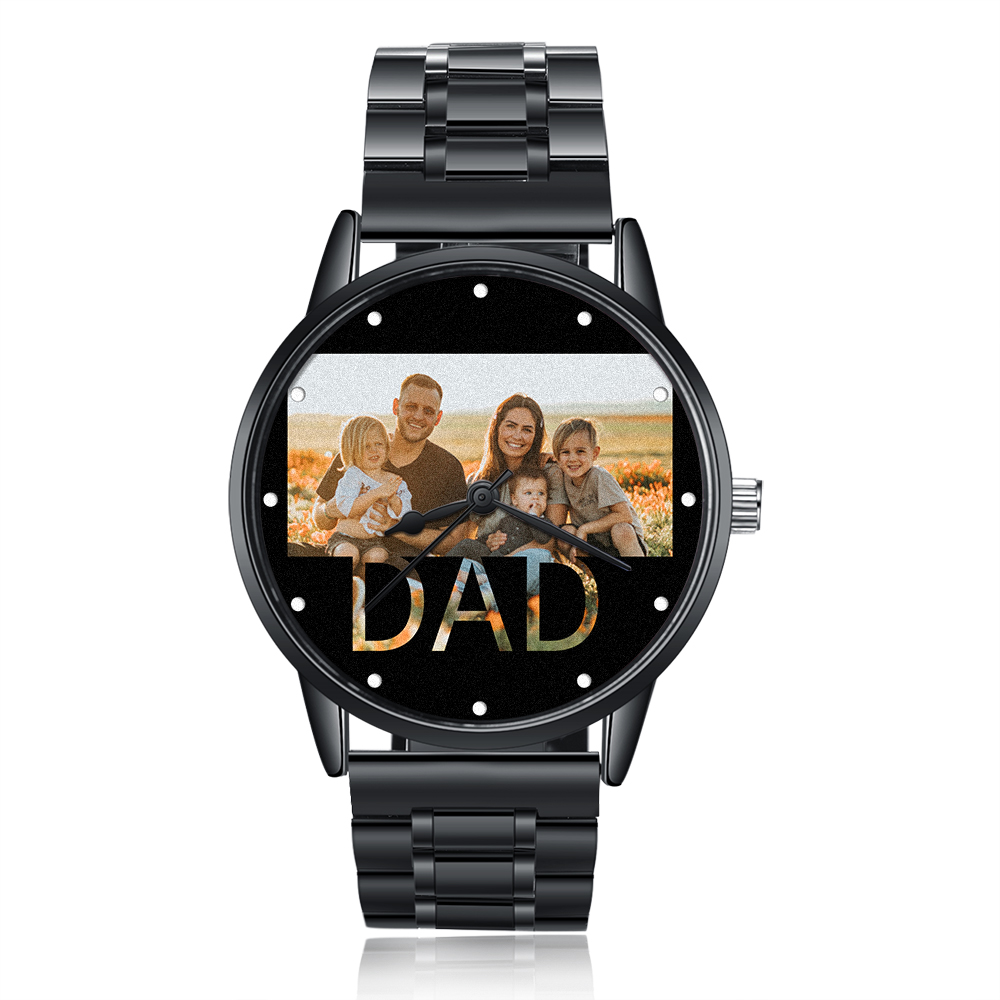 Personalised Photo Watch Custom 1 Photos Mechanical Watch Gifts for Him-Jessemade AU