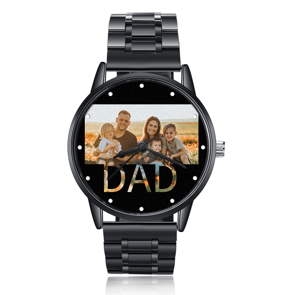 Personalised Photo Watch Custom 1 Photos Mechanical Watch Gifts for Him-Jessemade AU