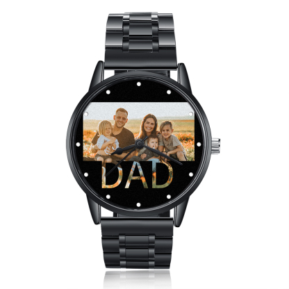 Personalised Photo Watch Custom 1 Photos Mechanical Watch Gifts for Him-Jessemade AU
