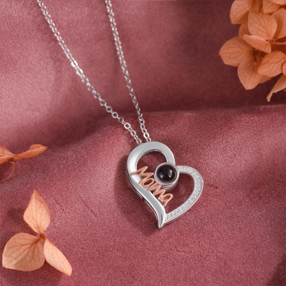 Mama Projection Necklace Custom Photo Necklace Creative Gift for Mother's Day-Jessemade AU
