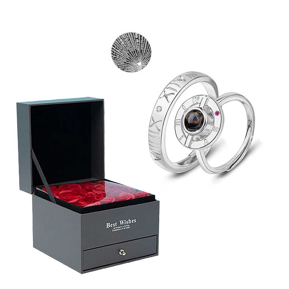 Personalised 100 Languages Projection Necklace Engraved  " I LOVE YOU" Heart Necklace Gifts For Her-Jessemade AU