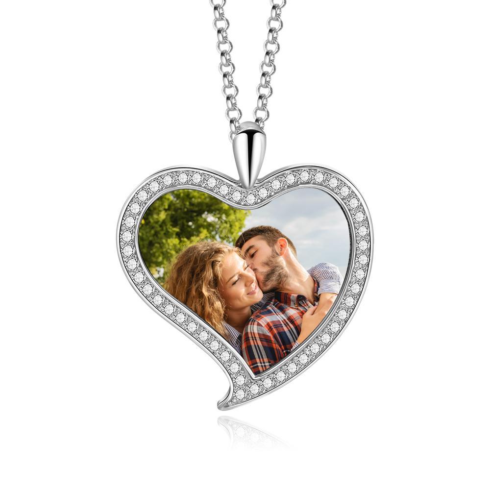 Personalised Heart Necklace Custom Photo Necklace Gifts For Her-Jessemade AU