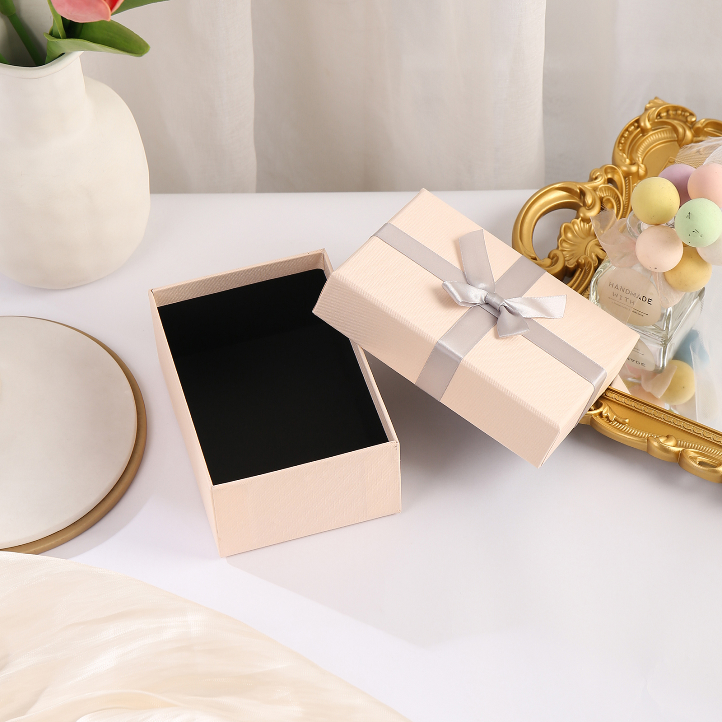 Exquisite Wallet Gift Box Light Pink Rectangle Gift Packaging-Jessemade AU